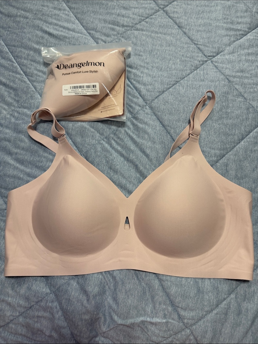 Deangelmon 2xl Seamless pink T-Shirt Bra - Smooth Support set of 2
